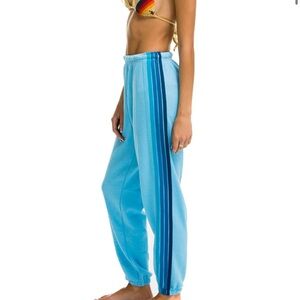 Blue Aviator NationSweatpants with Stripes